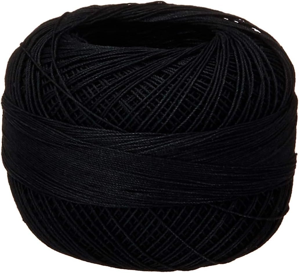 Handy Hands Lizbeth Size 80 HH80604 Cotton Thread, Black