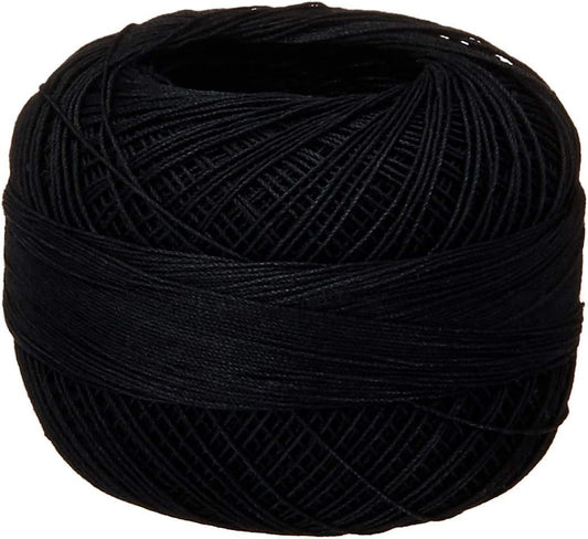 Handy Hands Lizbeth Size 80 HH80604 Cotton Thread, Black