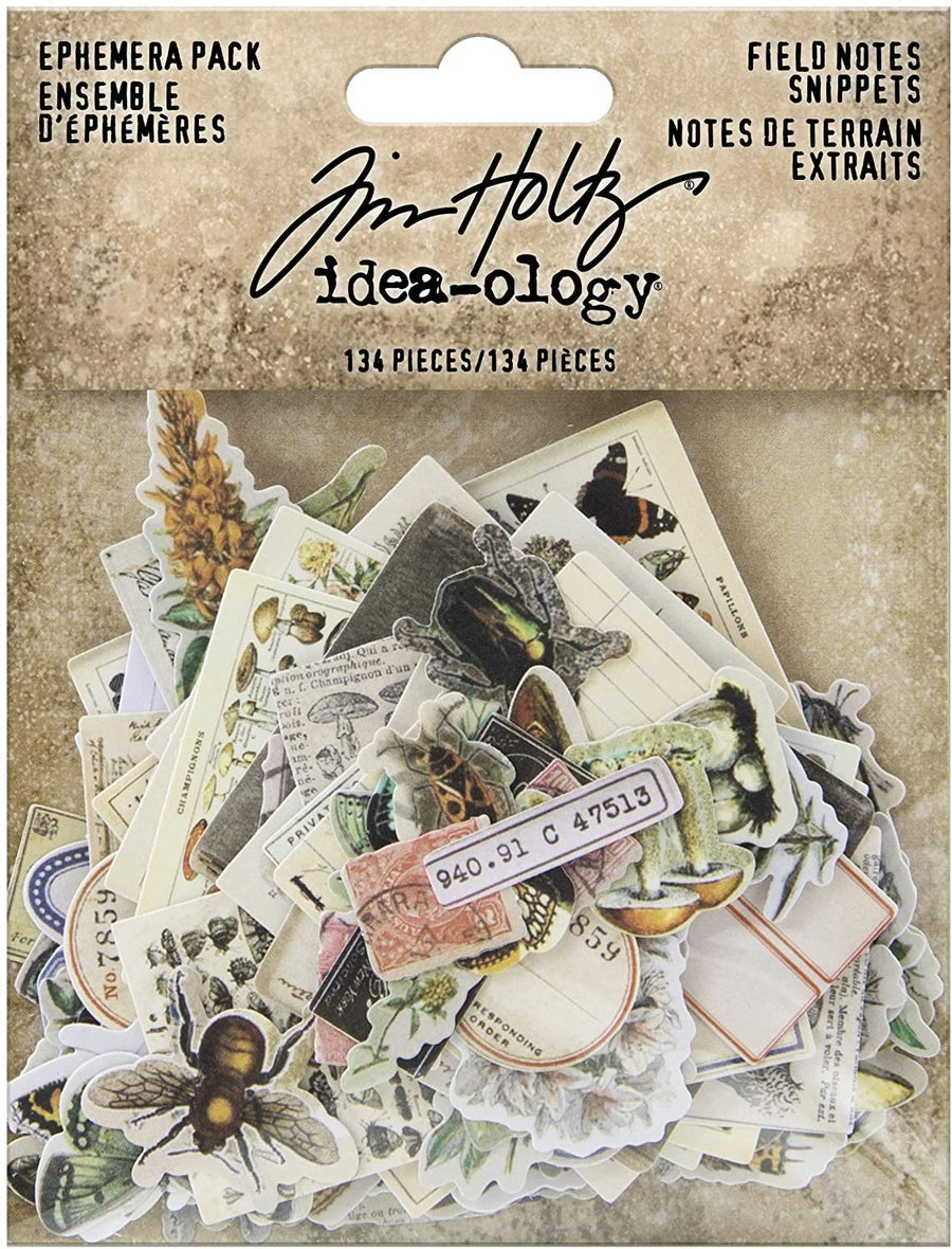 Tim Holtz - Advantus Ephemera Snippets ID Fieldnotes, us:one size, Field Notes