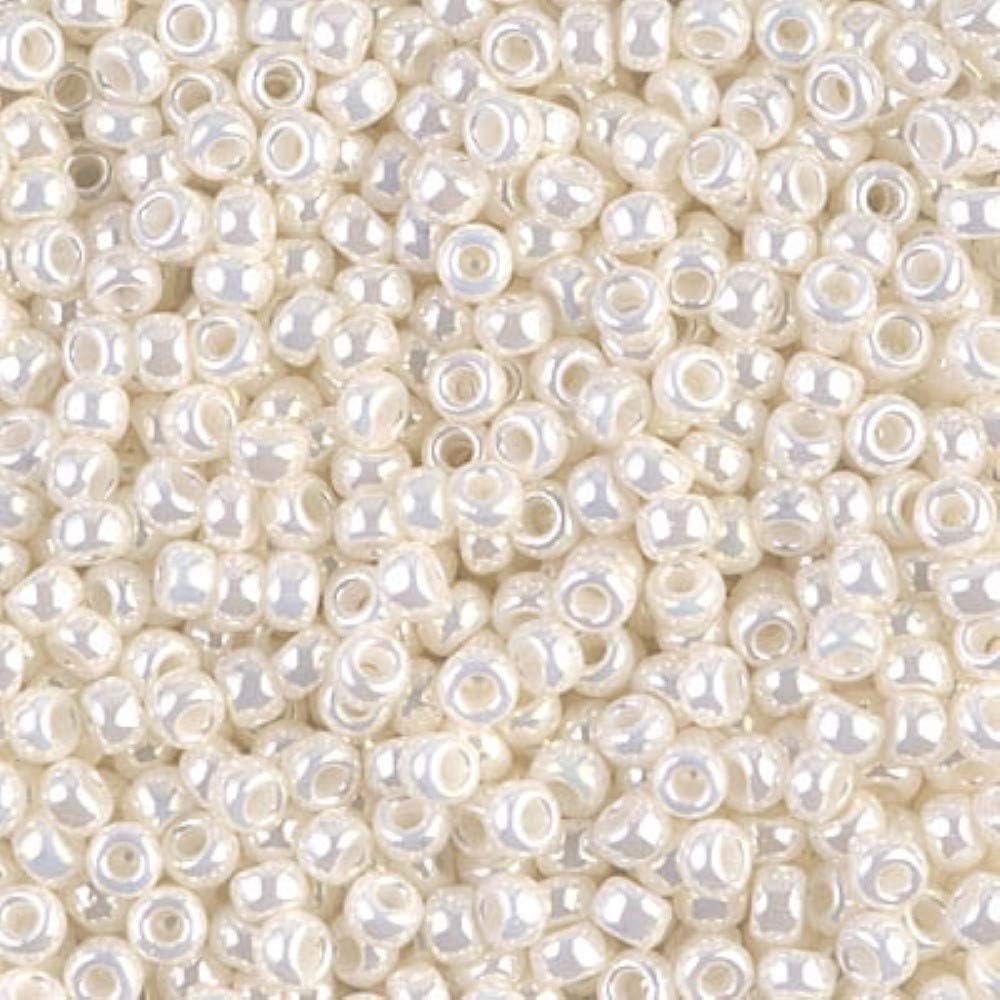 Round Seed Beads Size 6/0 20g Ivory Pearl Ceylon