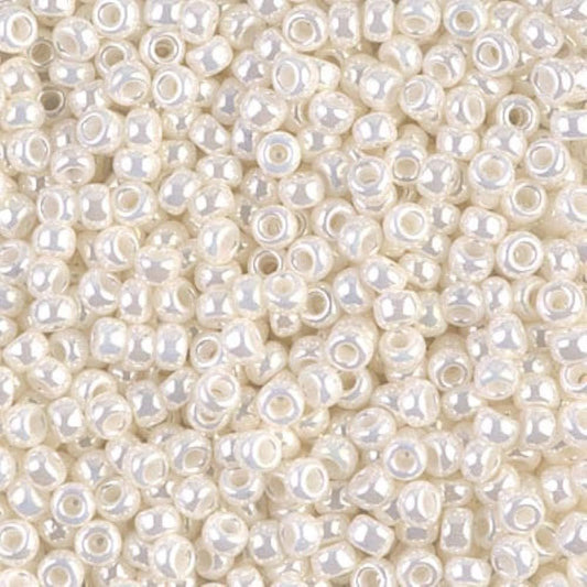 Round Seed Beads Size 6/0 20g Ivory Pearl Ceylon