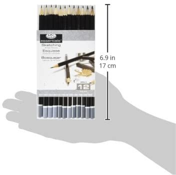 Royal & Langnickel SPEN-12 Essentials Sketching Pencil Set, 12-Piece