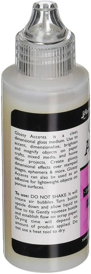 Glossy Accents 2-Ounce, 3 Pixiss 20 Milliliter Applicator and Refill Bottles and 1.5-Inch Funnel