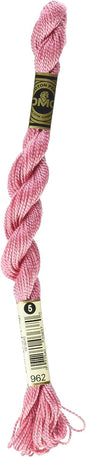 DMC 115 5-962 Pearl Cotton Thread, Medium Dusty Rose, Size 5