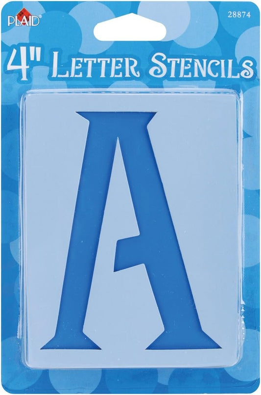 Plaid Letter Stencil Value Pack (4-Inch), 28874 Genie