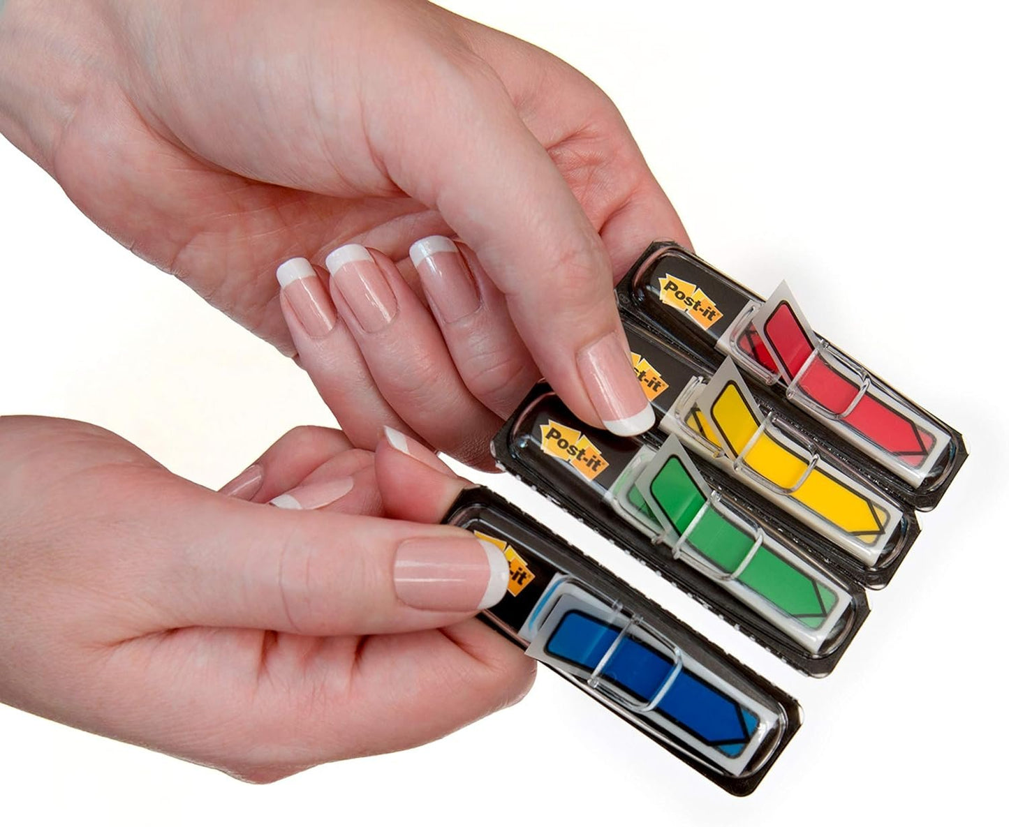 Post-it 1/2" W Arrow Primary Colors,4 Dispensers, 96 Flags, Count