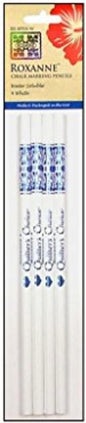 Roxanne Water Soluble Chalk Marking Pencil for Making Light or Dark Fabrics 4 White (Original Version) (Original Version)