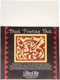 Black Ink 9-Inch by 12-Inch Bleached Mulberry Block Printing Paper, 25-Pack