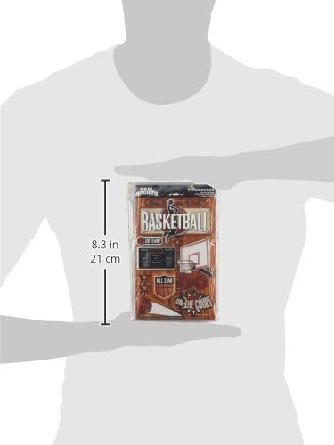 Reminisce Real Sports Dimensional Stickers 4.5"X6" Sheet-Basketball