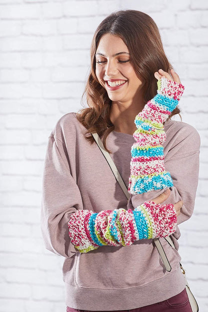 RED HEART Super Saver Yarn, Stripe-Fruity