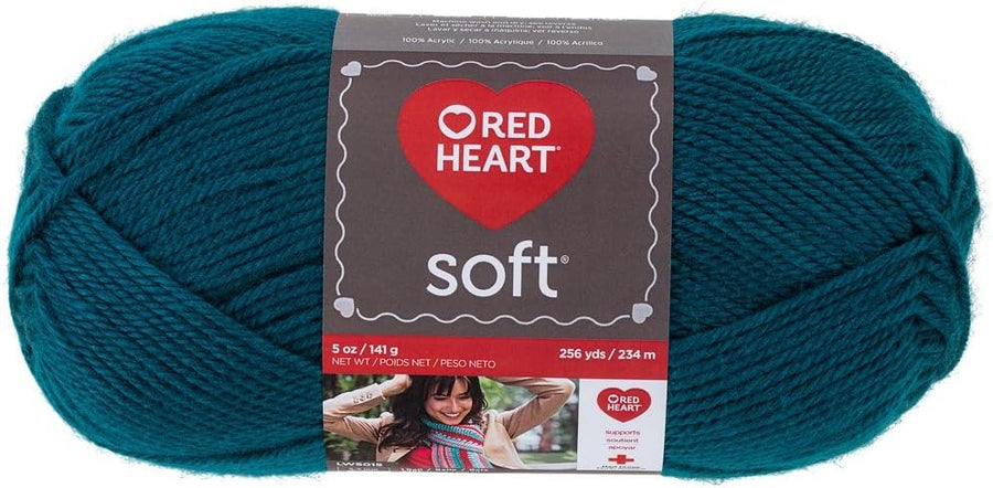 Red Heart Soft Yarn, Teal