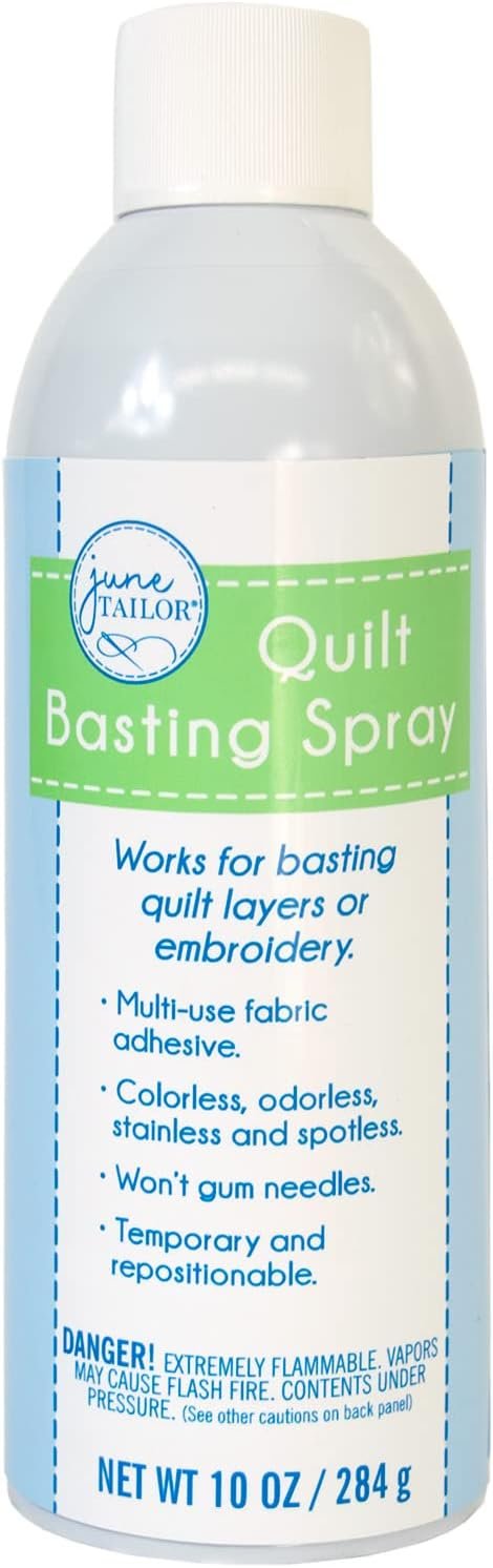 June Tailor JT440 Quilt Basting Spray, 10 ounce can Blue