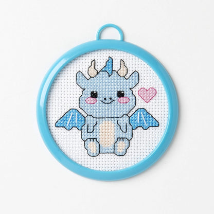 Bucilla 47900E My 1st Stitch Counted Cross Stitch Kit, 3", Dragon