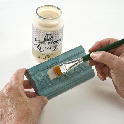 FolkArt Home Decor Chalk Furniture & Craft Paint in Assorted Colors, 8 ounce, Clear Wax