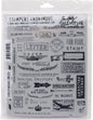 Stampers Anonymous Tim Holtz Cling Stamps 7"X8.5", Correspondence