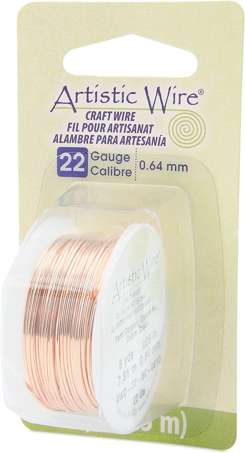 Artistic Wire 14 Gauge Bare Copper Craft Jewelry Wrapping Wire, 10 ft