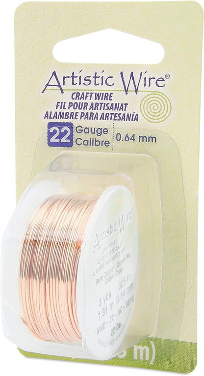 Artistic Wire 14 Gauge Bare Copper Craft Jewelry Wrapping Wire, 10 ft