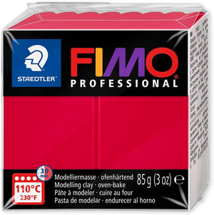 Staedtler 8004 FIMO Professional Oven-Hardening Polymer Modelling Clay - Pack of 6 x 85g Blocks - Berry Toned Colours