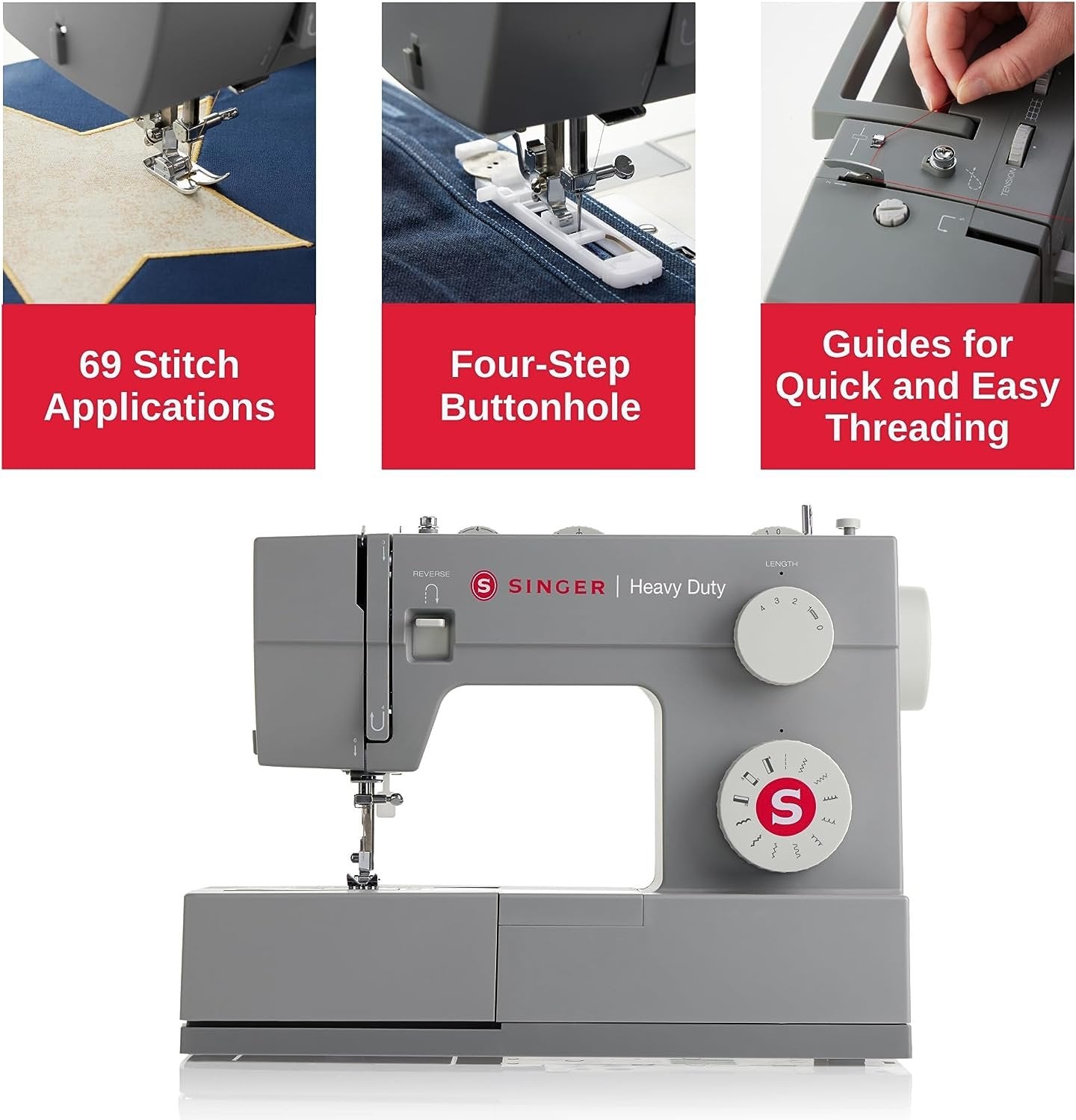 SINGER 4411 Heavy Duty Extra-High Sewing Speed Sewing Machine
