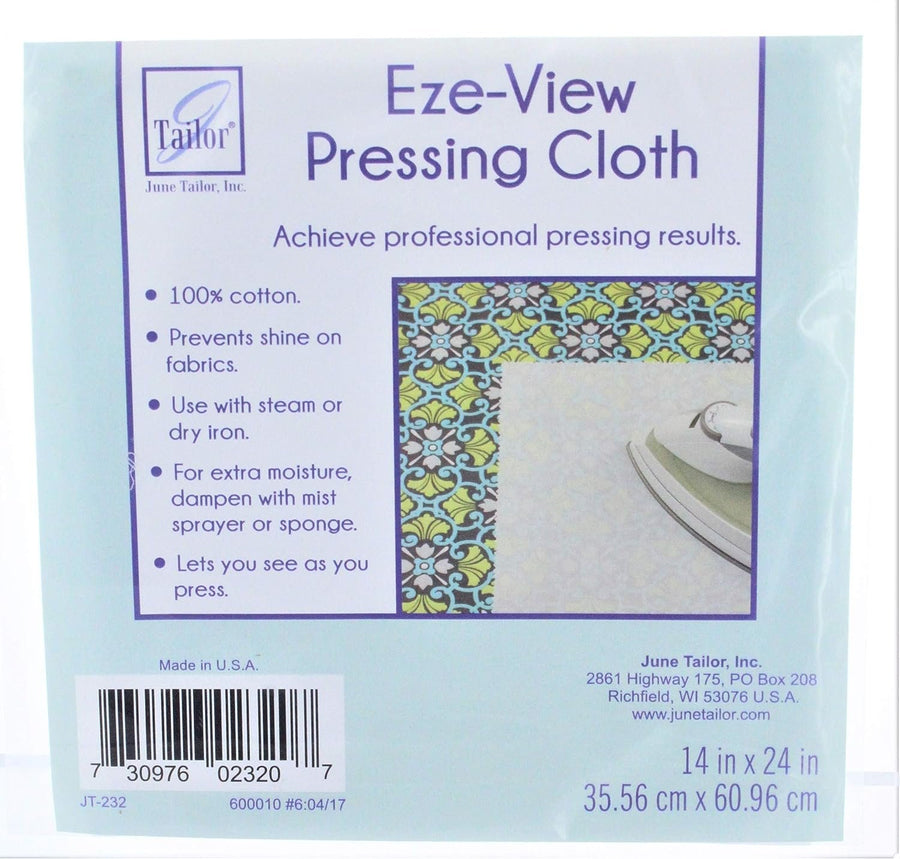 June Tailor Eze-View 24-by-14-Inch 100% Cotton Press Cloth