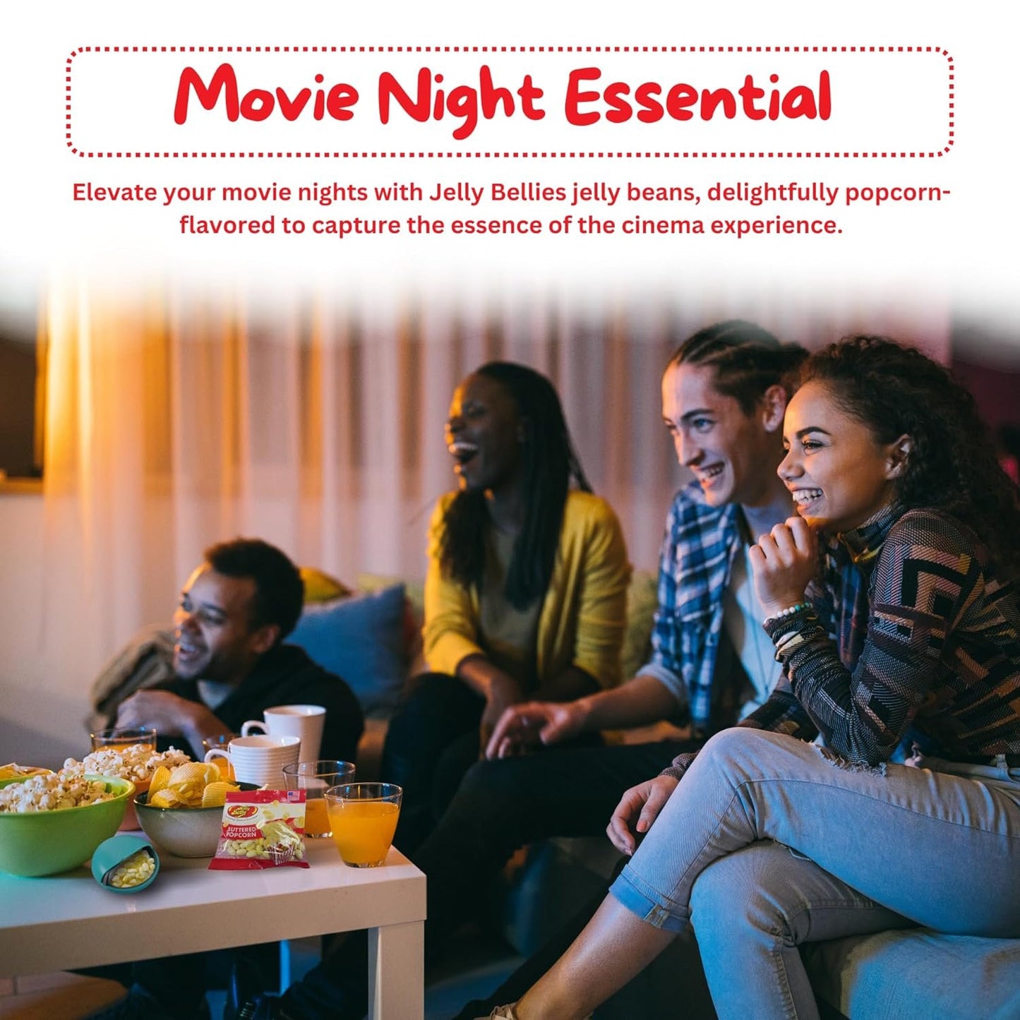 Jelly Belly Buttered Popcorn Jelly Beans (3pack 1.9oz) Mini Candy Dispenser (7.5cm x 2.5cm) - Butter Popcorn Candy and Small Travel Case for Athletes, Runners, Travel