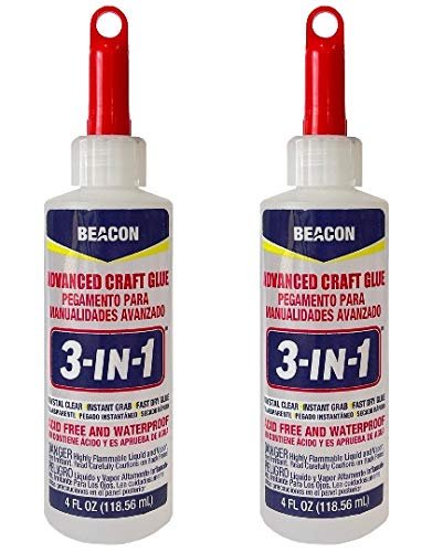 Beacon 3-in-1 Advanced Crafting Glue, 4-Ounce, 2-Pack