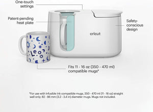 Cricut Mug Press US, Heat Press for Sublimation Mug Projects, One-Touch Setting, for Infusible Ink Materials & Mug Blanks