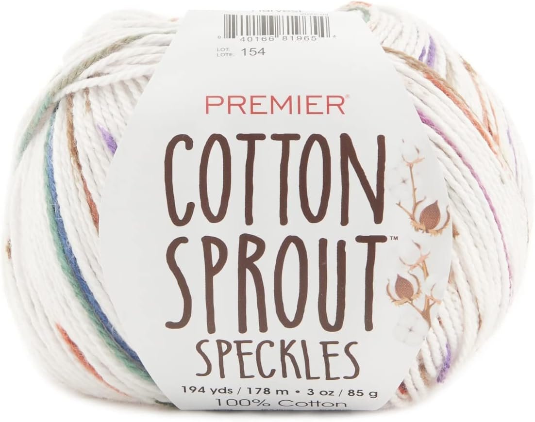 Premier Cotton Sprout Speckles Yarn-Harvest