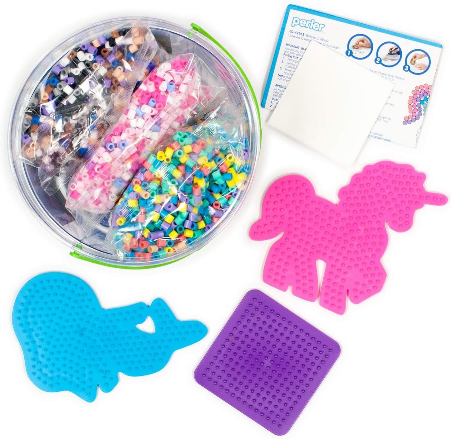 Perler Mystical Creatures Fuse Bead Kit, 8505pc, 13 Patterns, Believe in Magic