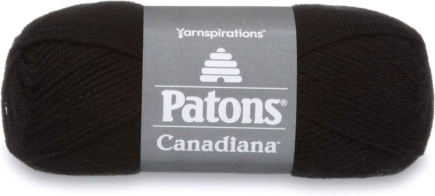 Patons Canadiana Yarn, Black