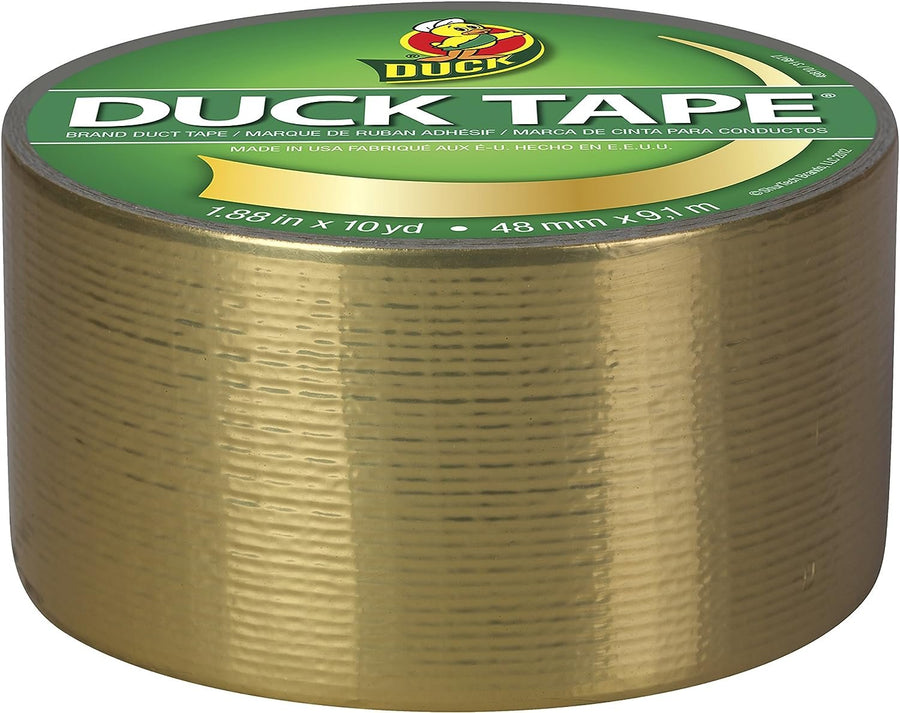 Duck Brand 280748 Duct Tape, Single Roll, Metallic Gold