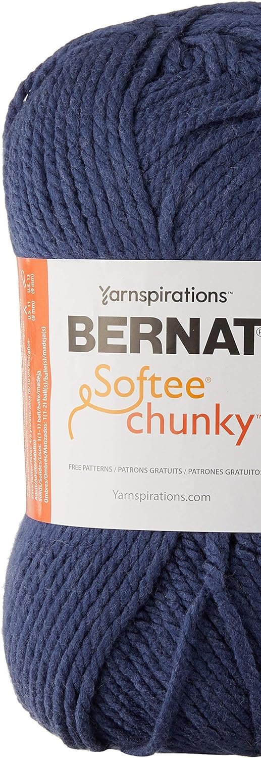 Bernat Big Ball Chunky Solid Yarn, 14 oz, Gauge 6 Super Bulky, 100% Acrylic, Natural
