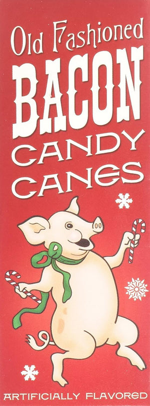 Archie McPhee Bacon Candy Canes, 3.8 Ounce, 6 Pack