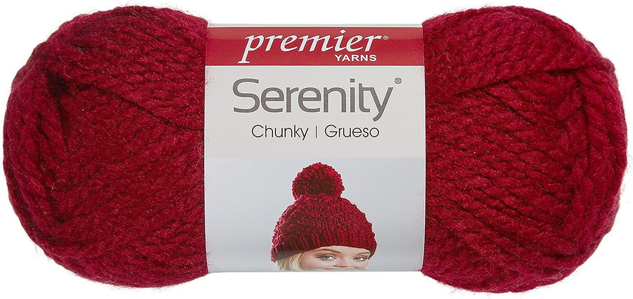 Premier Yarns Serenity Chunky Yarn, Yarn for Crocheting and Knitting, Ideal for Beginners and Experienced Crafters, Acrylic Yarn, Sand, 3.5 oz, 109 Yards