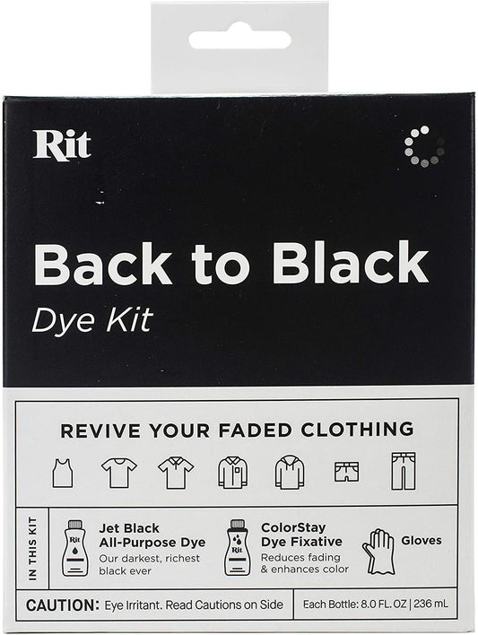 NAKOMA PRODUCTS 85857 RIT TIE DYE KIT BACK2BLACK, Back to Black