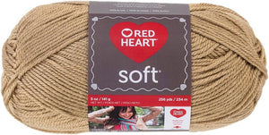 RED HEART E728_9388 Heart Soft Yarn, Wheat