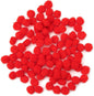 Cousin DIY Red 1/2 inch Poms, 100 Pack