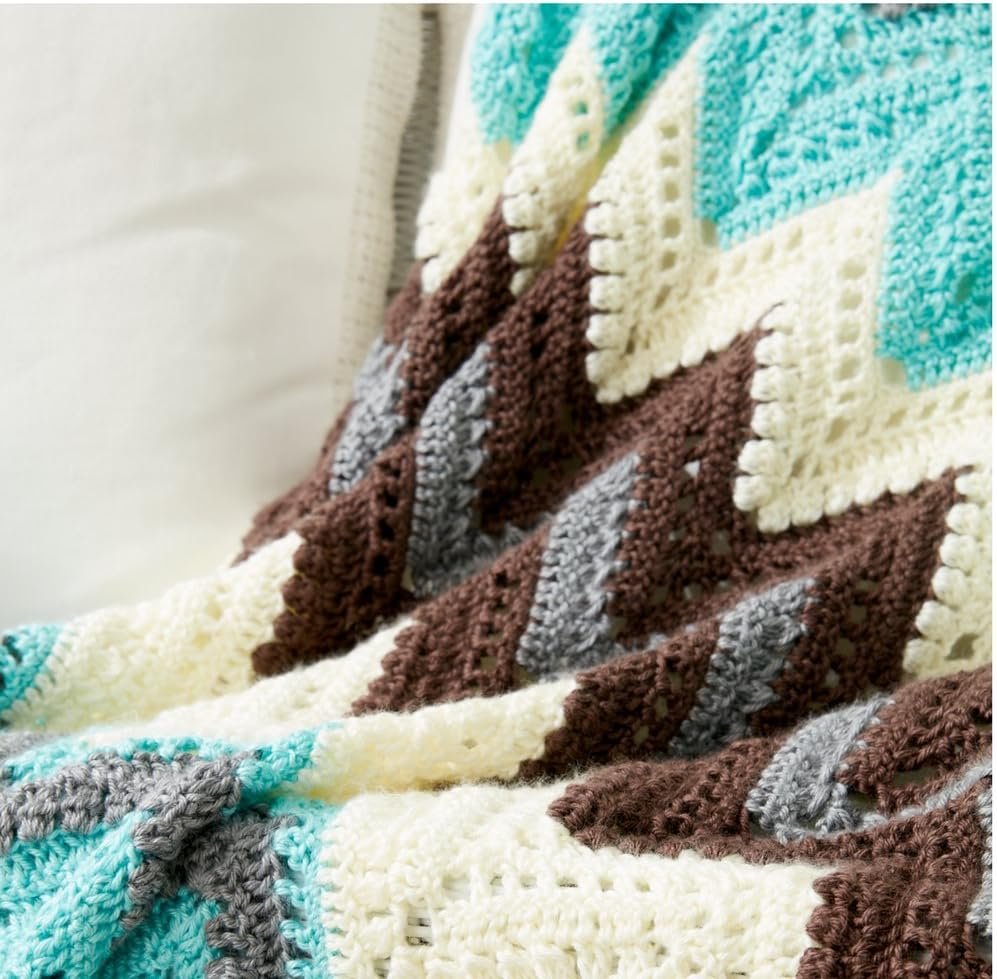 Caron One Pound Solids Yarn, 16oz, Gauge 4 Medium, 100% Acrylic - Grey Mix- For Crochet, Knitting & Crafting ( 1 Piece )