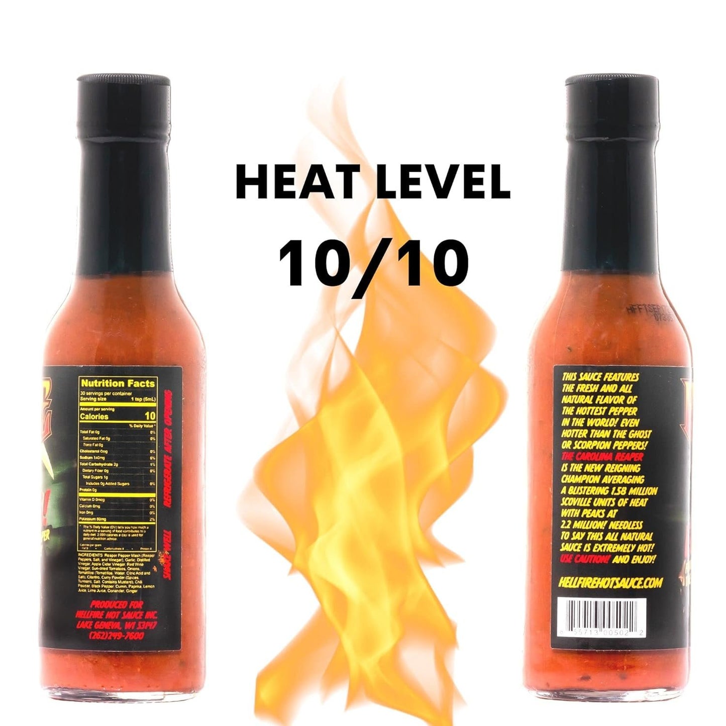 Hellfire Fear This! Award Winning Carolina Reaper Hot Sauce, 148ml