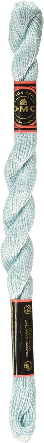 DMC Pearl Cotton Skein Size 5 27.3yd, Very Light Sky Blue