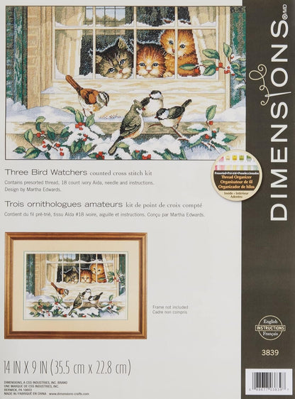 Dimensions 'Wintry Wolf' Stamped Cross Stitch Kit, 9'' W x 14'' H Gray