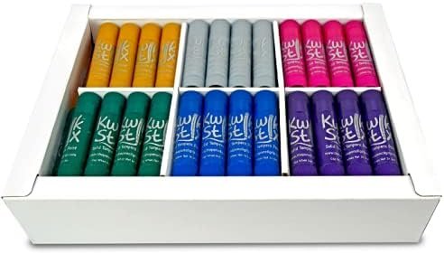 The Pencil Grip Kwik Stix Neon Paint Pens, Tempera Paint Pens, Super Quick Drying, Assorted Neon Colors, 72 Count - TPG-626