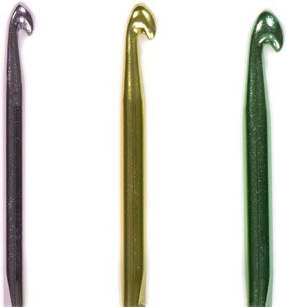 Boye Rounded Aluminum Crochet Hook Set, Sizes J-N