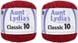 Aunt Lydia's Crochet Thread - Size 10 - Victory Red (2-Pack)