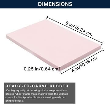 Rubber Stamp Pads (10 Pack) by Pixiss - Printmaking Supplies Refill - Block Printing Stamp Pads for Rubber Stamps (6"x4") - Rubber Stamp Making Kit Resupply