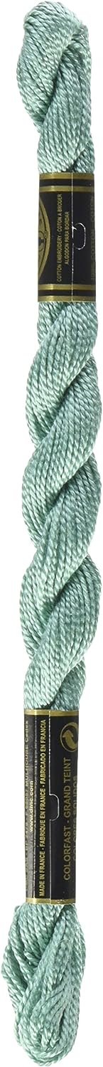 DMC 115 5-503 Pearl Cotton Thread, Medium Blue Green, Size 5
