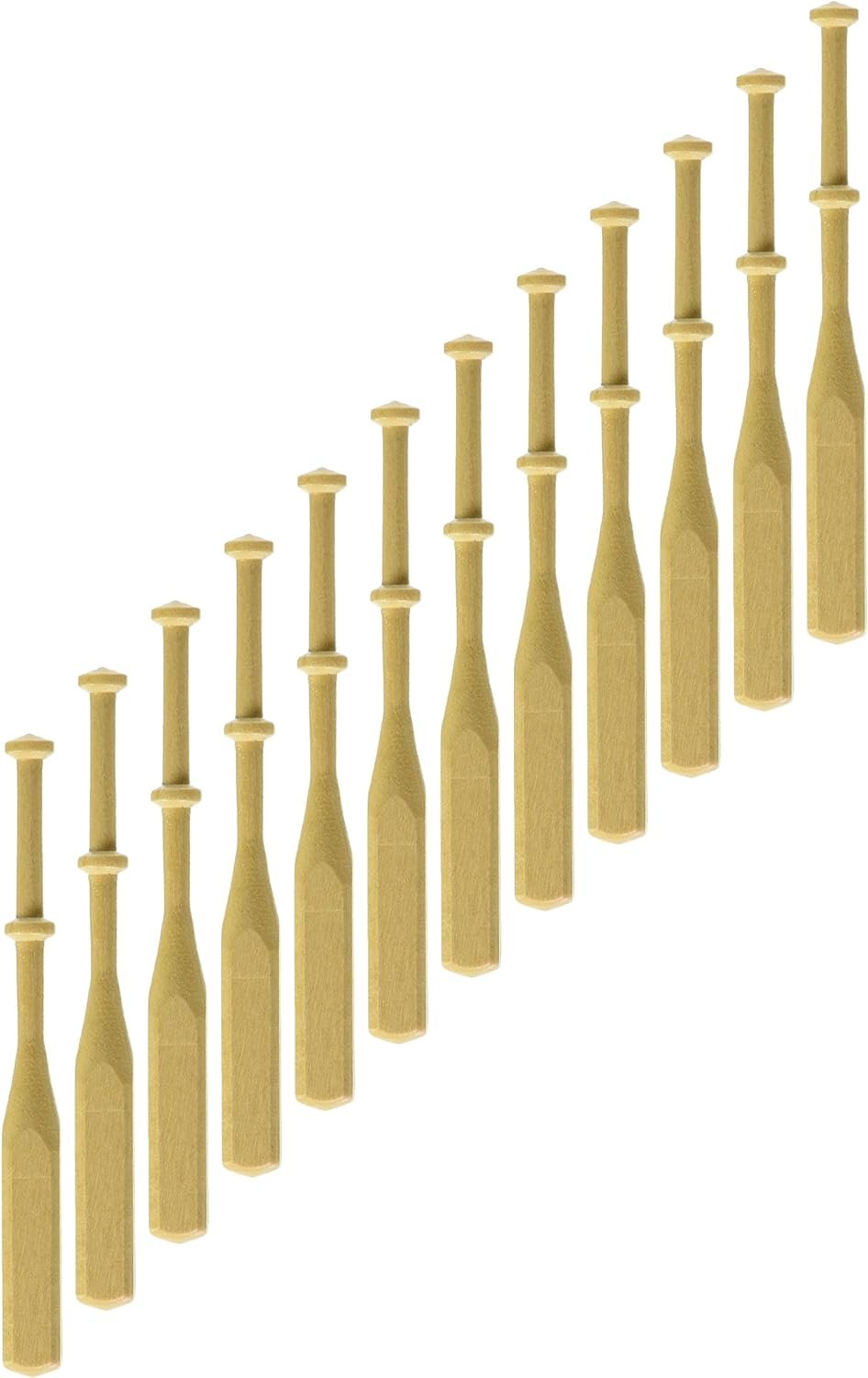 Lacis 3/8-Inch by 4-Inch Square Lace Bobbins Hardwood, Pack of 24