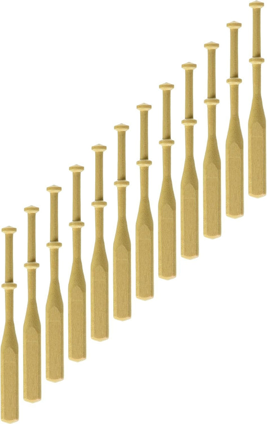 Lacis 3/8-Inch by 4-Inch Square Lace Bobbins Hardwood, Pack of 24