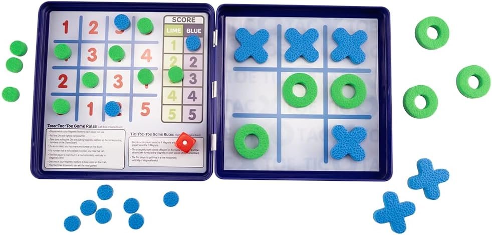 PlayMonster Take 'N Play Anywhere — Checkers — Magnetic Travel Game — Fun on The Go! — for Ages 4+