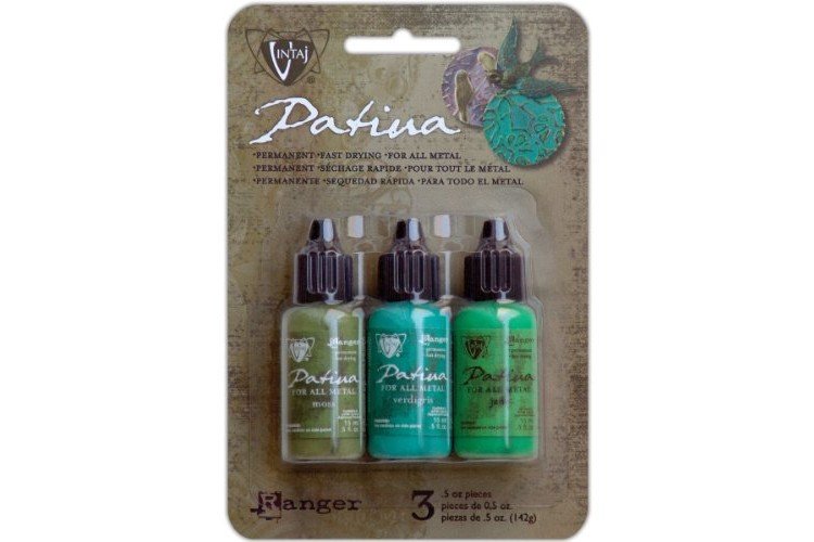 Ranger VPKR-34827 Vintaj Patina Weathered Copper Kit, 0.5-Ounce, 3-Set